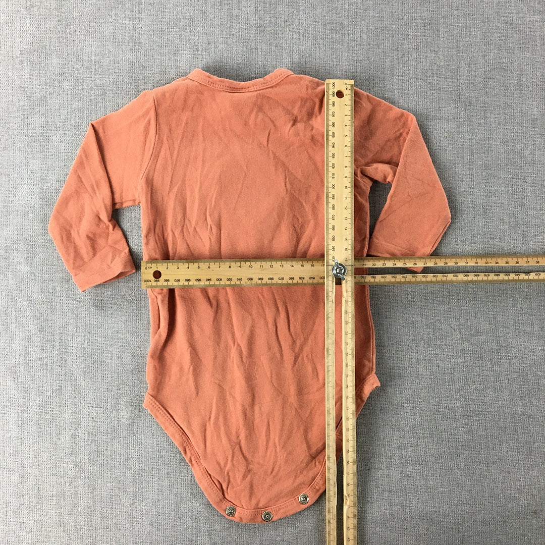 Seed Heritage Baby Bodysuit Size 00 (3 - 6 Months) Brown One-Piece Romper