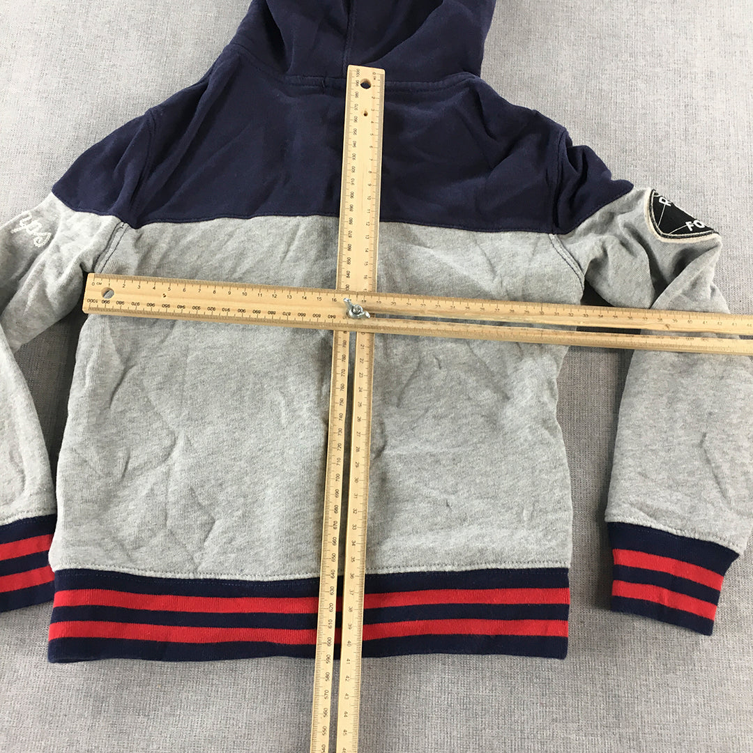 Polo Ralph Lauren Kids Boys Hoodie Jacket Size 5 Grey Big Pony Logo Pockets