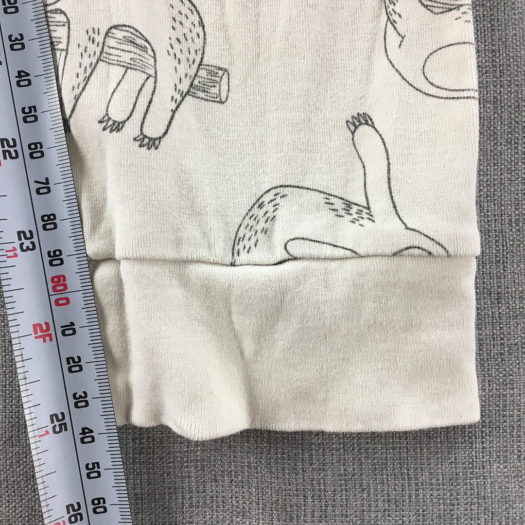 Peter Alexander Kids Girls Pajama Pants Size 10 - 12 Years Grey Sloth Pattern