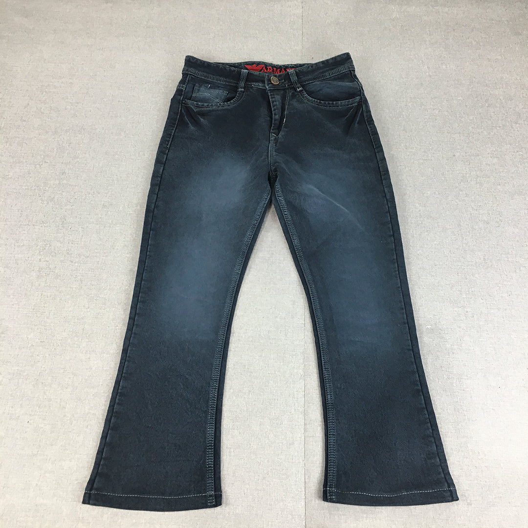 Armani Jeans Womens Size 28 Dark Wash Bootcut Blue Stretch Denim