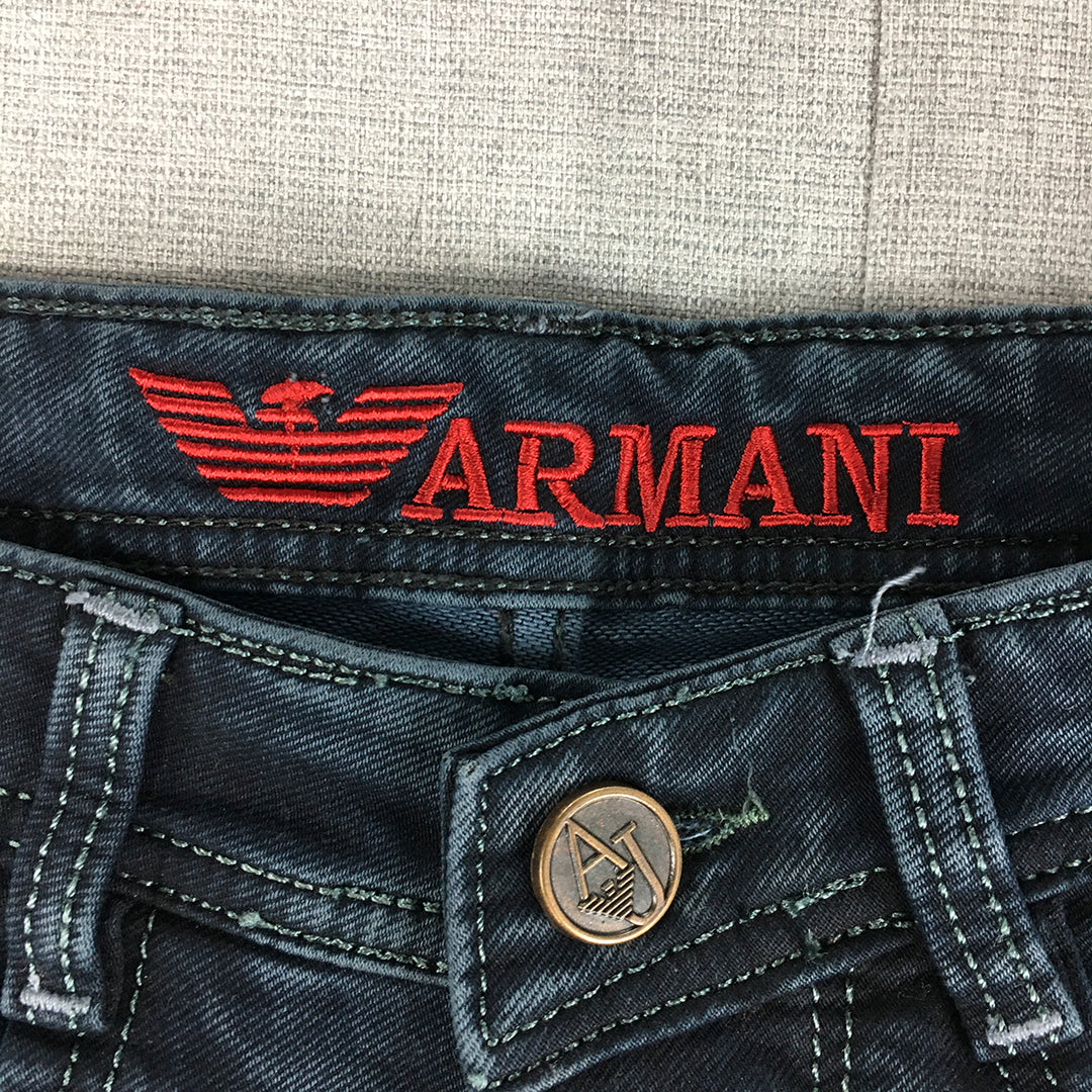 Armani Jeans Womens Size 28 Dark Wash Bootcut Blue Stretch Denim