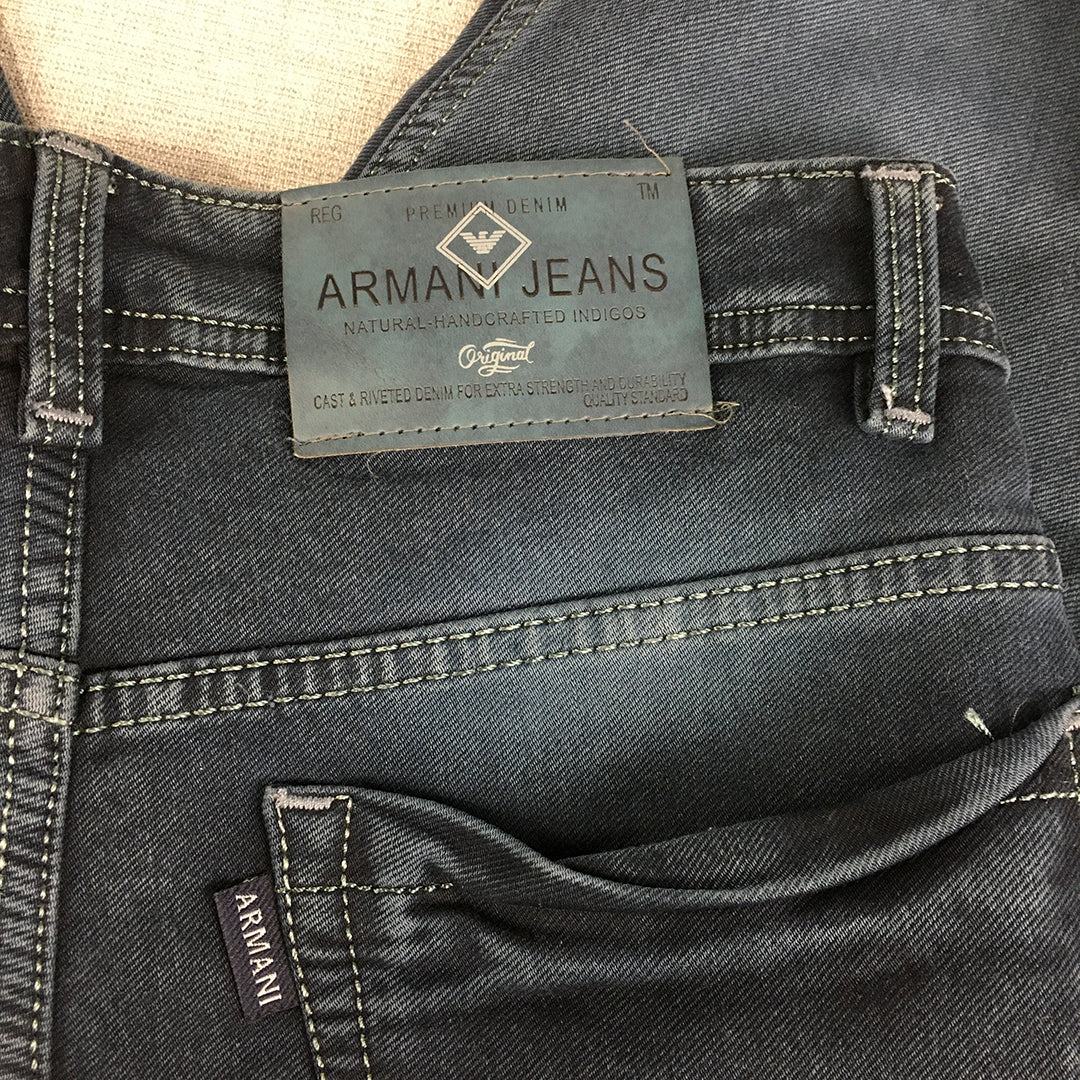 Armani Jeans Womens Size 28 Dark Wash Bootcut Blue Stretch Denim