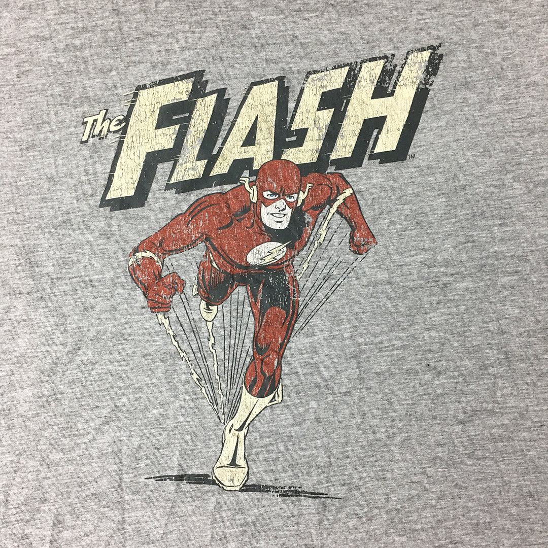 DC Comics The Flash Mens T-Shirt Size 3XL Grey Short Sleeve Crew Neck Tee