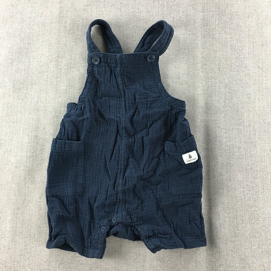 Country Road Baby Toddler Overalls Size 12 - 18 Months Blue One-Piece Romper