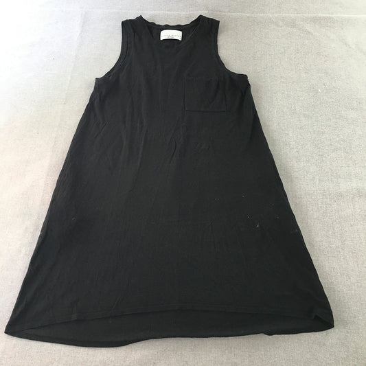 Decjuba D-Luxe Womens Dress Size M Black A-Line Tank Sleeveless