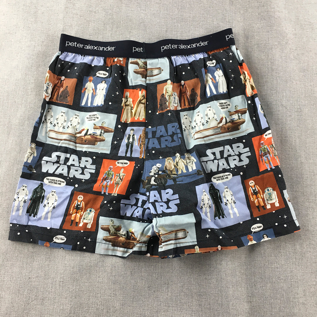 Peter Alexander Star Wars Kids Boys Shorts Size 12 Black Elastic Waist