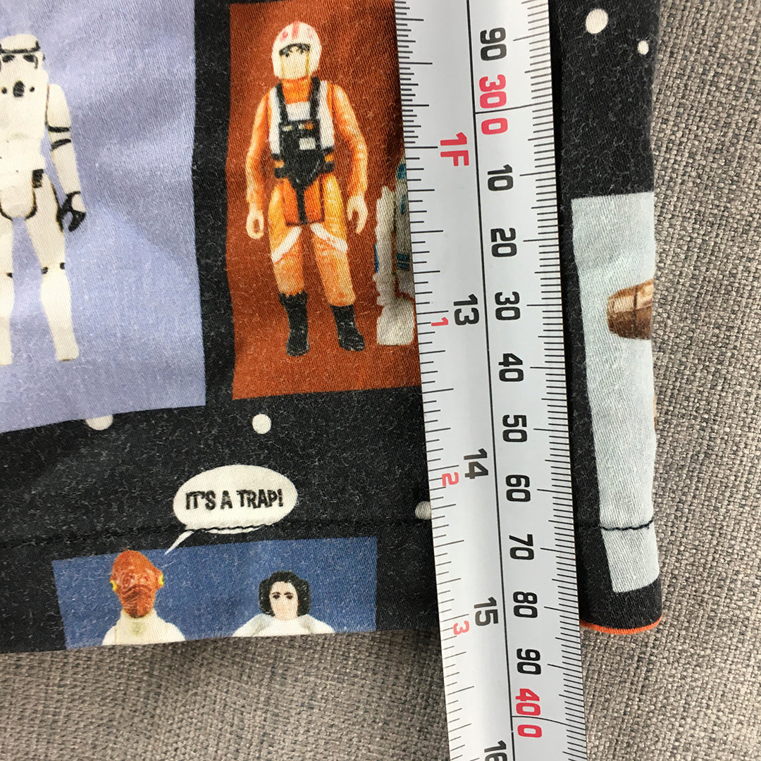 Peter Alexander Star Wars Kids Boys Shorts Size 12 Black Elastic Waist