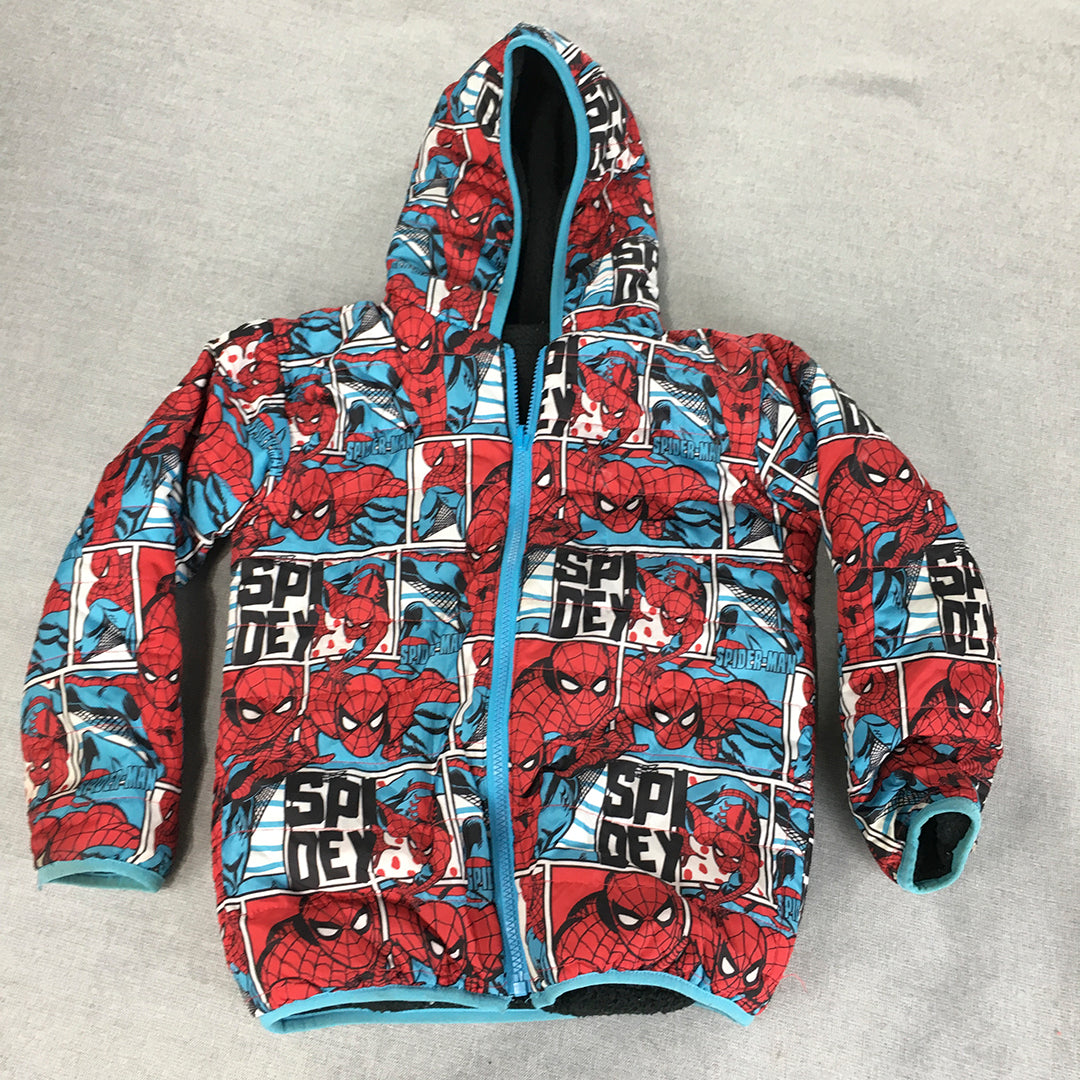 Spider-Man Kids Boys Jacket Youth Size S (8 - 10 Years) Zip-Up Hoodie Marvel