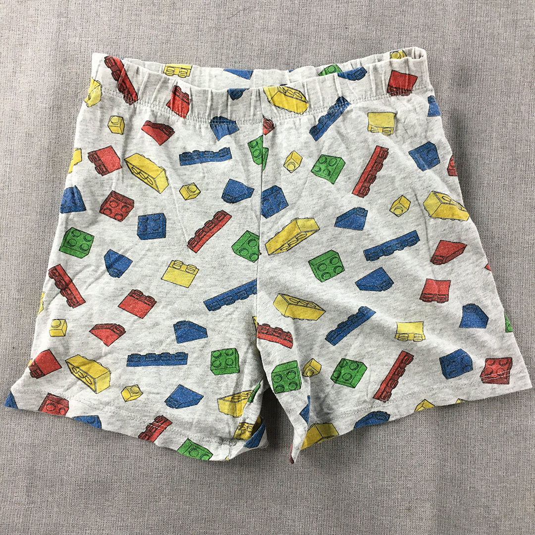 Lego Kids Boys Pajama Shorts Size 7 Grey Elastic Waist Sleepwear