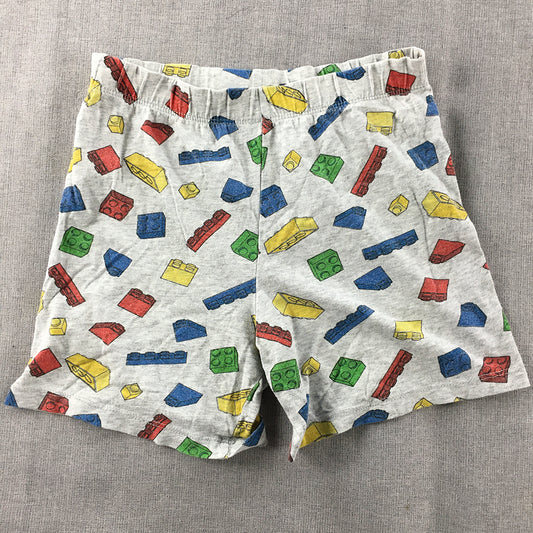 Lego Kids Boys Pajama Shorts Size 7 Grey Elastic Waist Sleepwear