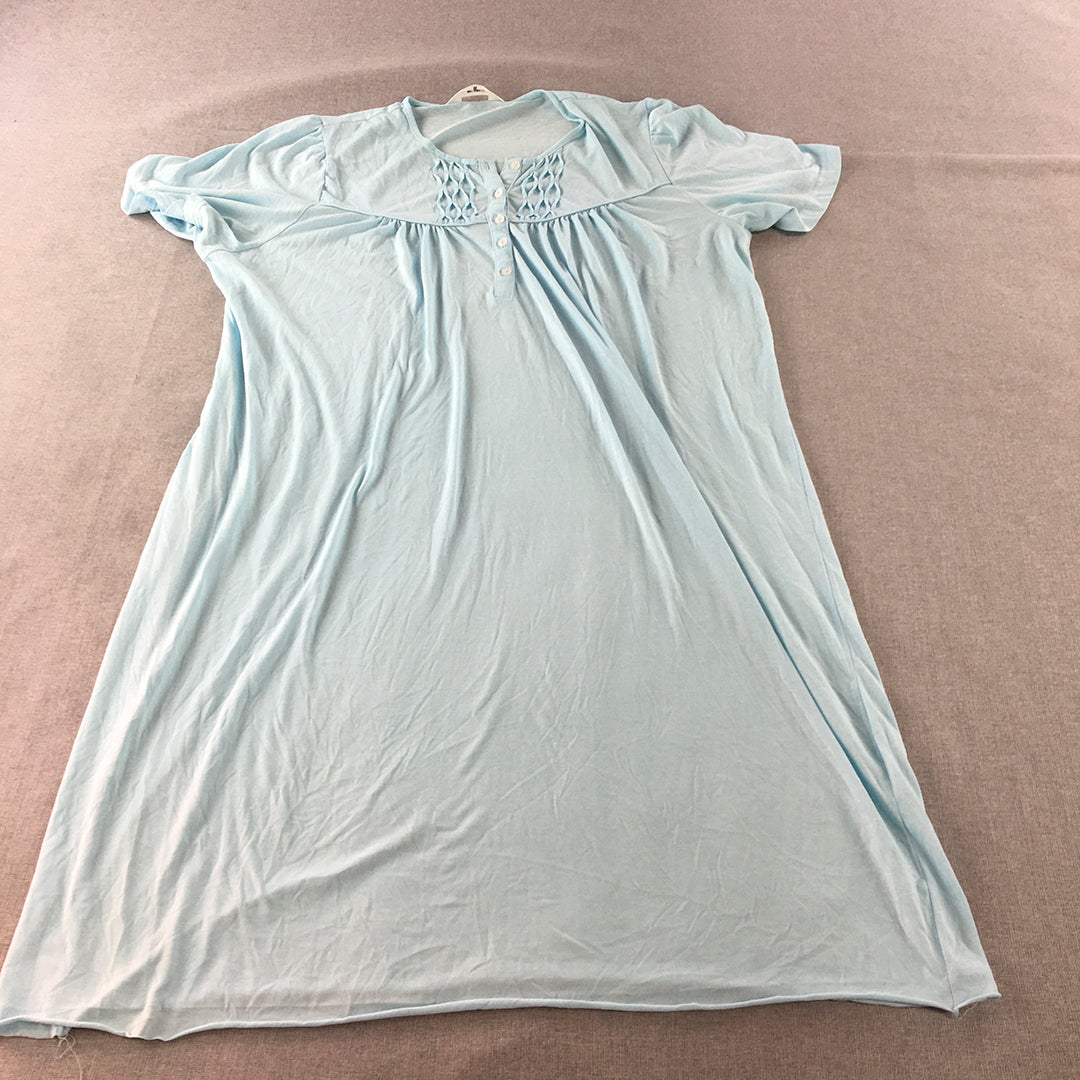 Givoni Womens Dress Size XL Blue A-Line Knee Length