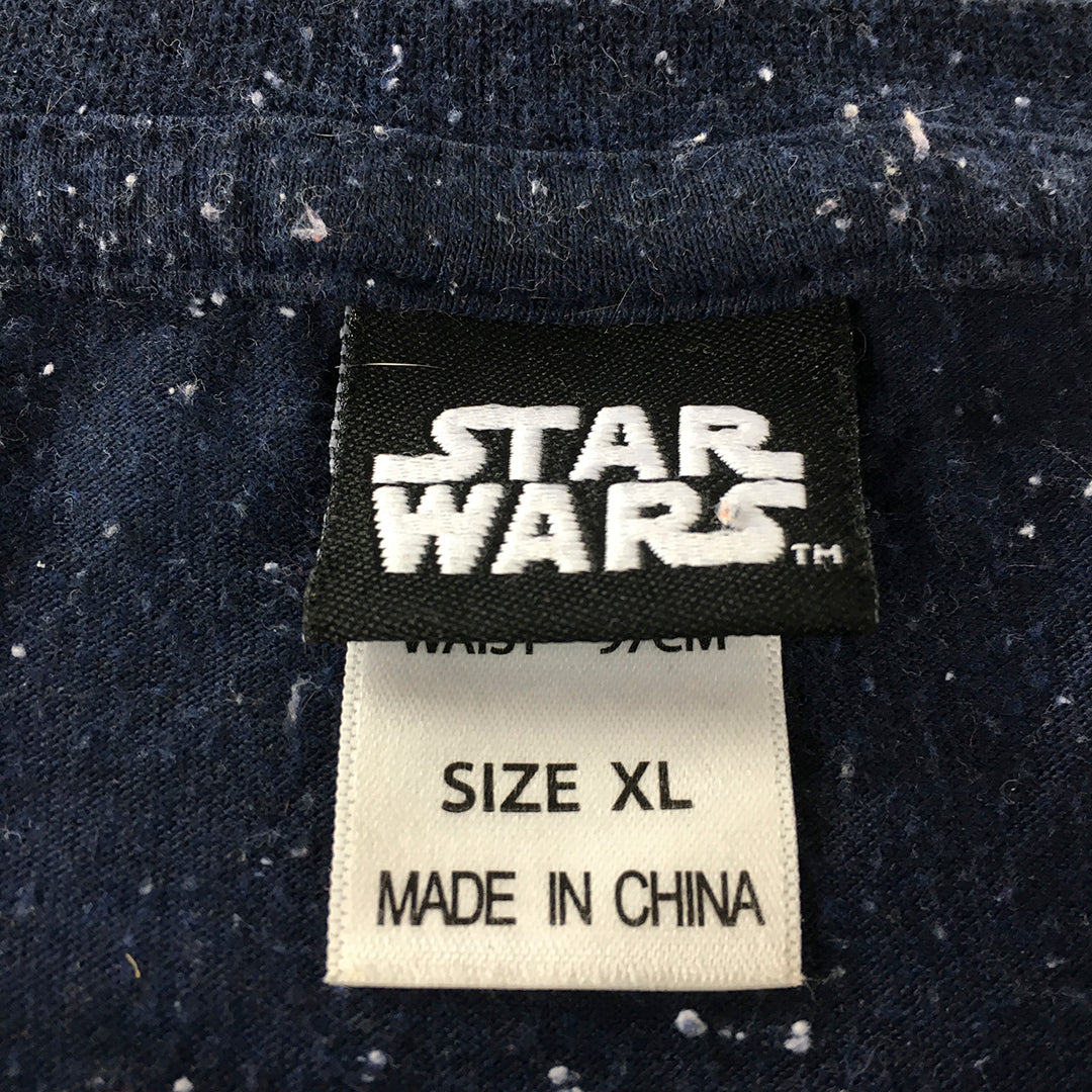 Star Wars Mens T-Shirt Size XL Navy Blue Short Sleeve Crew Neck Tee