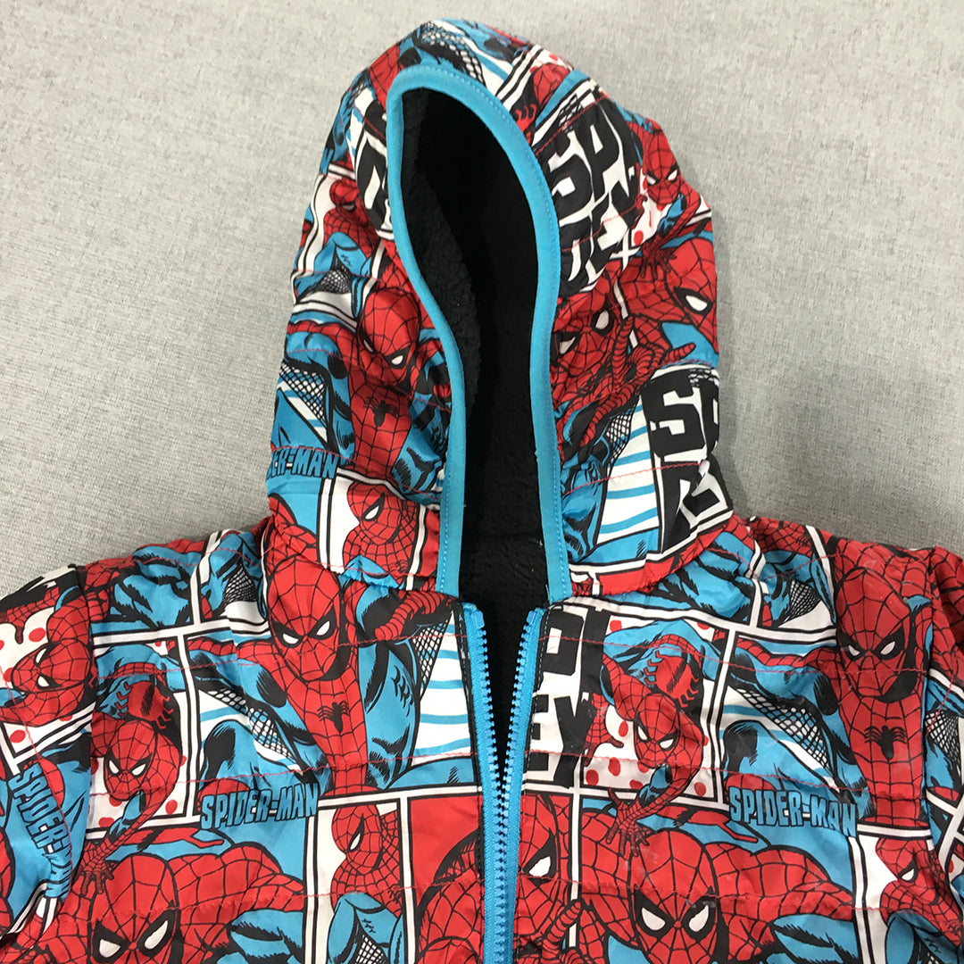 Spider-Man Kids Boys Jacket Youth Size S (8 - 10 Years) Zip-Up Hoodie Marvel