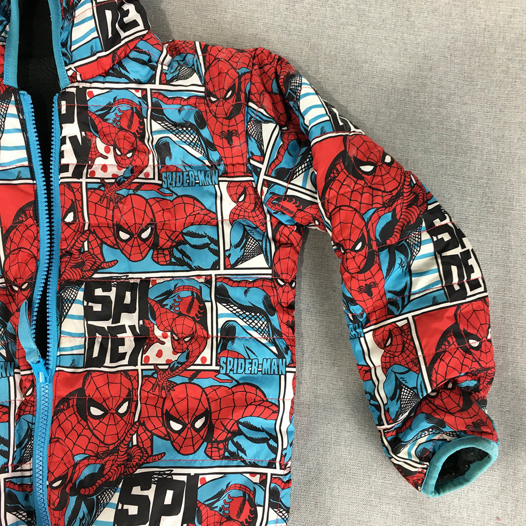 Spider-Man Kids Boys Jacket Youth Size S (8 - 10 Years) Zip-Up Hoodie Marvel