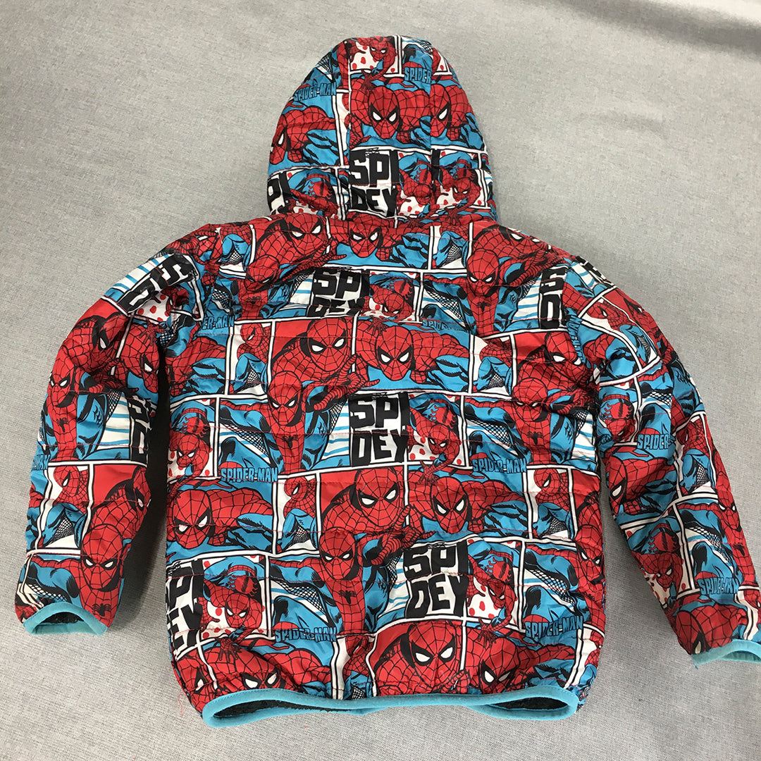 Spider-Man Kids Boys Jacket Youth Size S (8 - 10 Years) Zip-Up Hoodie Marvel