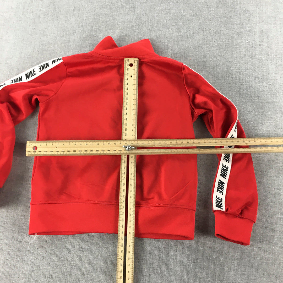 Nike Kids Boys Jacket Size 2 Toddler Red Logo Zip-Up Windbreaker Coat