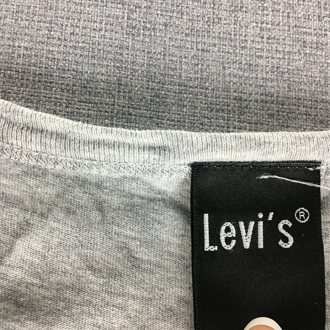 Levi's Womens T-Shirt Size XS Grey Short Sleeve Round Neck Top