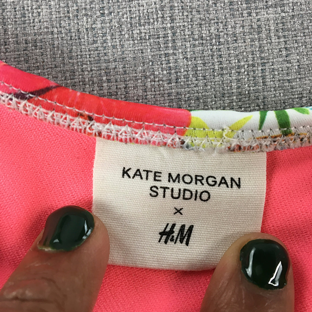 Kate Morgan Studio x H M Kids Girls Top Size 9 10 Years Pink One Shoulder