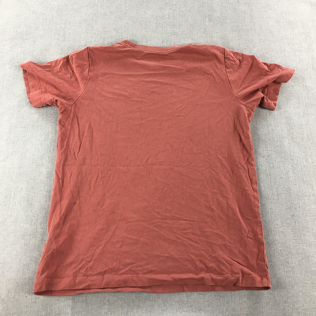 Nike Kids Boys T-Shirt Size L (12 - 13 Years) Red Logo Short Sleeve Top