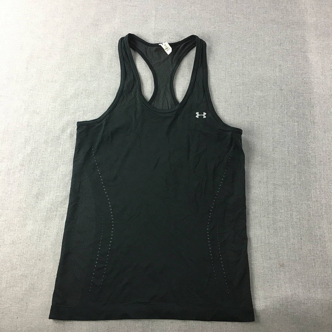 Under Armour Womens Tank Top Size S Black Sleeveless Singlet Shirt