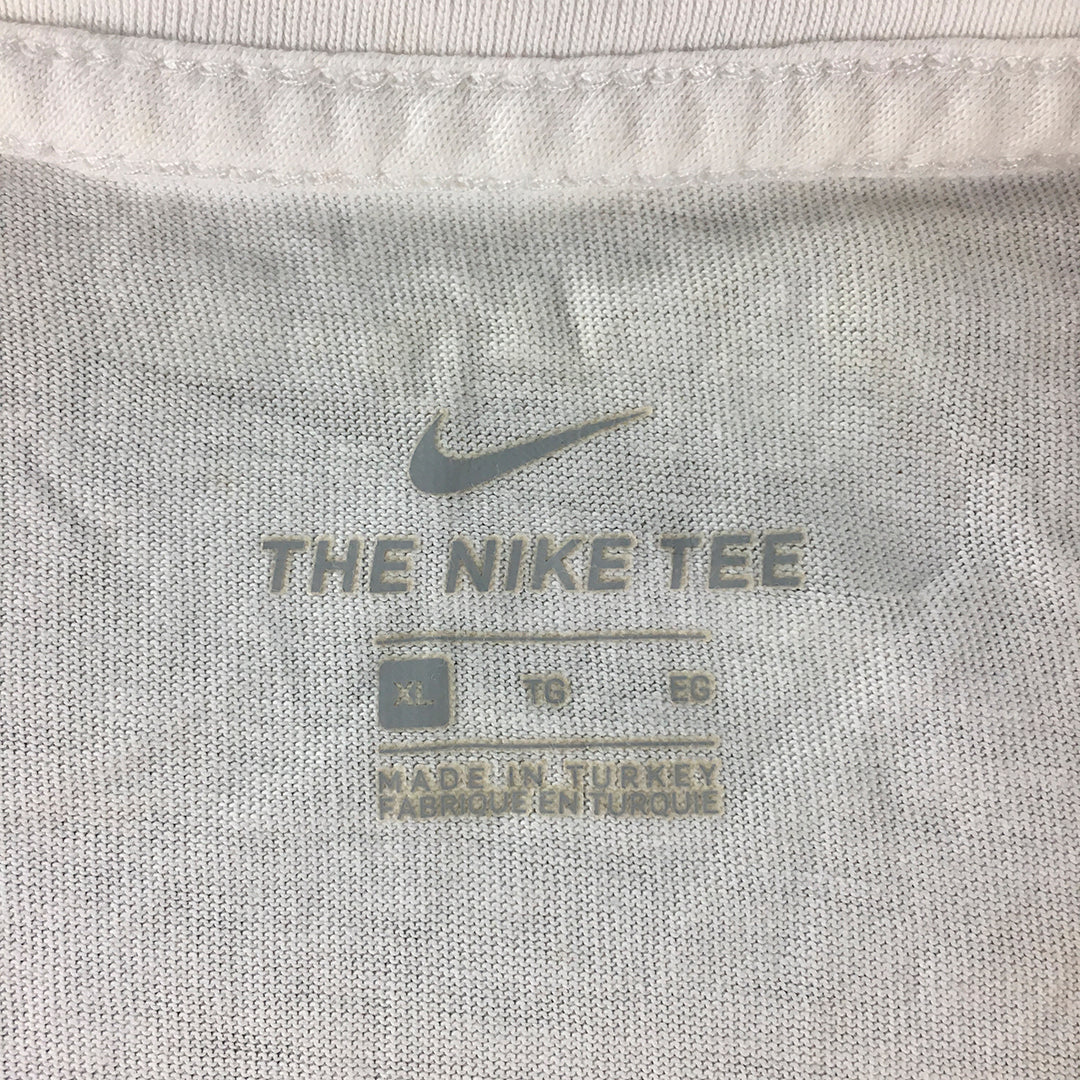 Nike Womens T-Shirt Size XL White Just Do It Short Sleeve Top