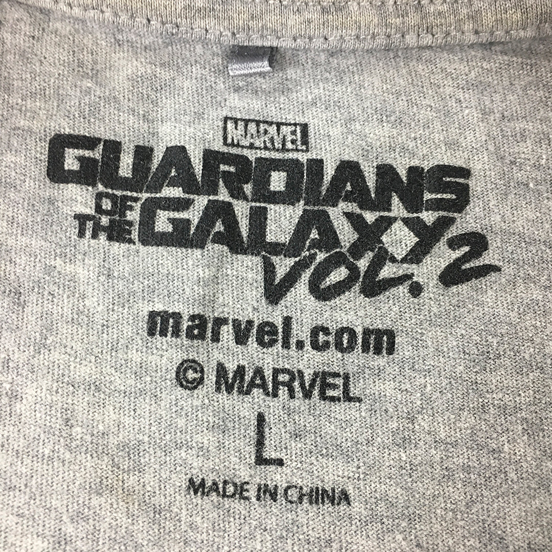 Guardians Of The Galaxy Vol. 2 Mens T-Shirt Size L Groot Marvel Grey Tee