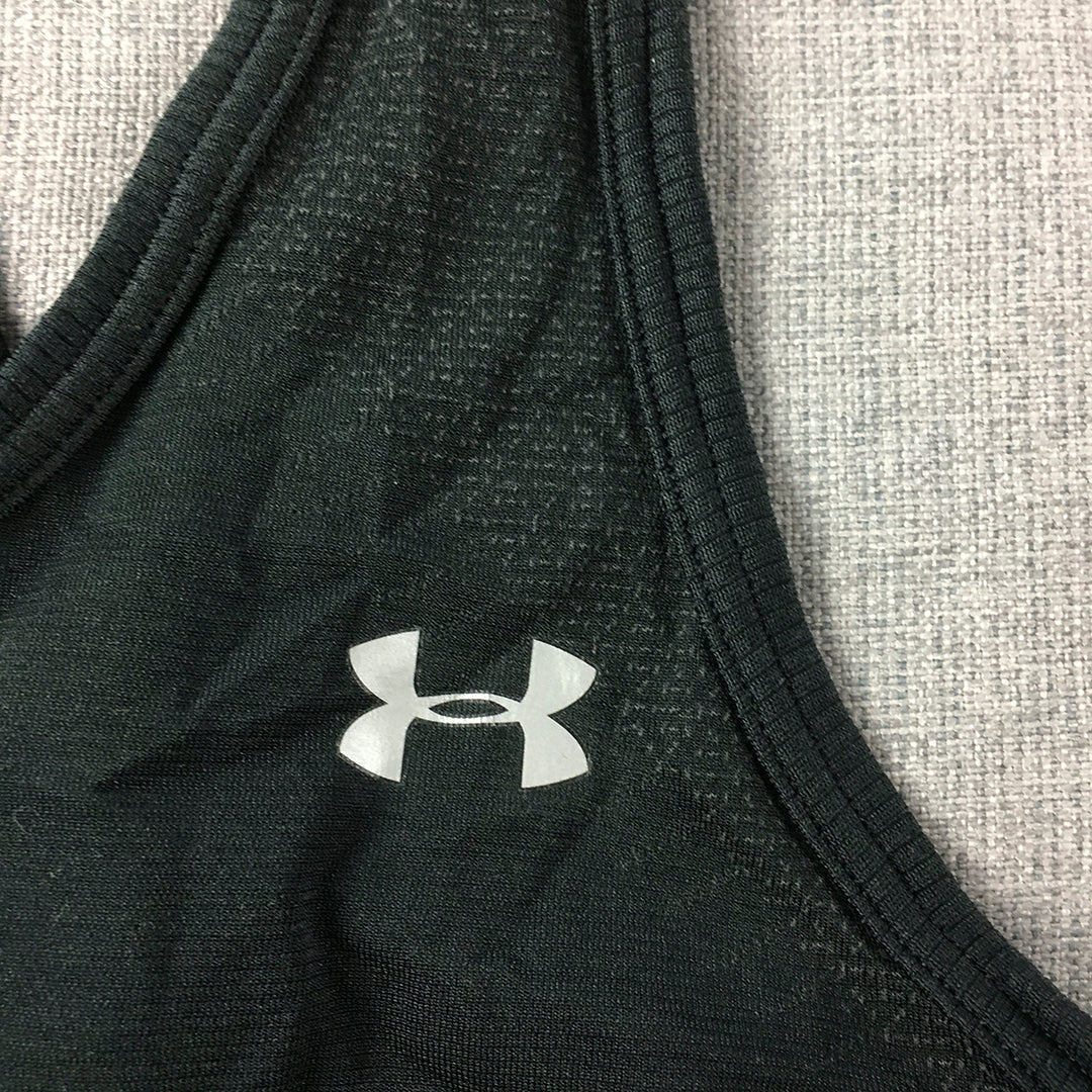 Under Armour Womens Tank Top Size S Black Sleeveless Singlet Shirt