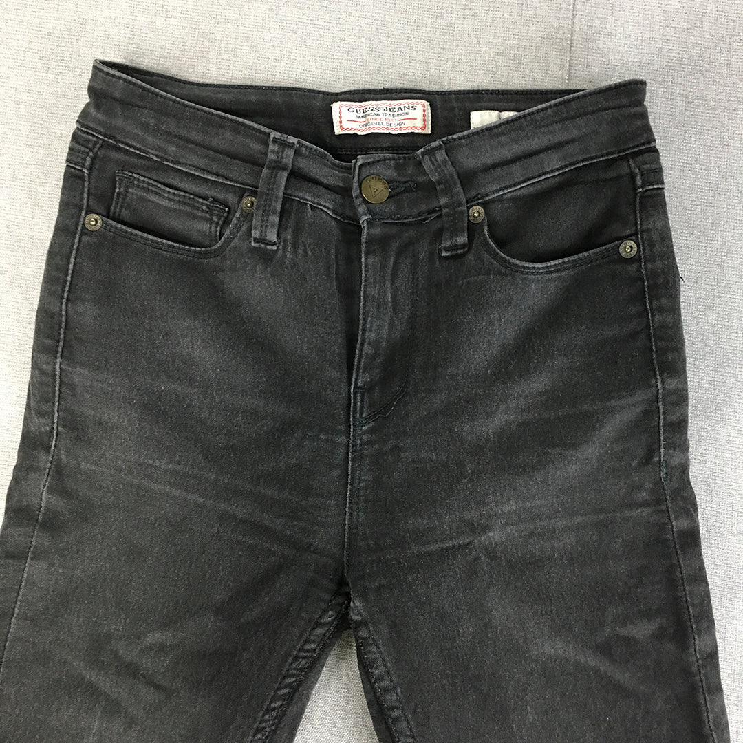 Guess Jeans Womens Size 25 (W25 x L27) Black Skinny Stretch Denim