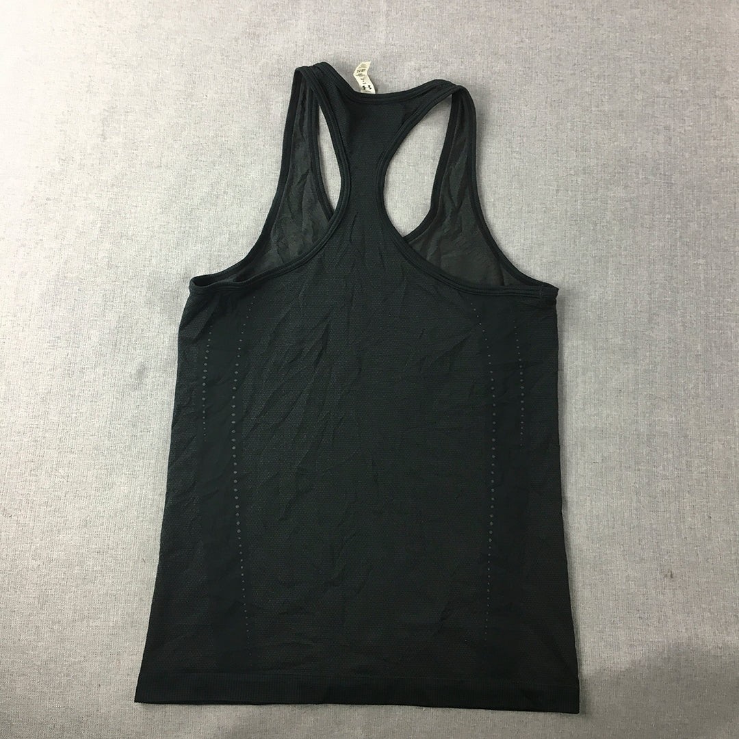 Under Armour Womens Tank Top Size S Black Sleeveless Singlet Shirt