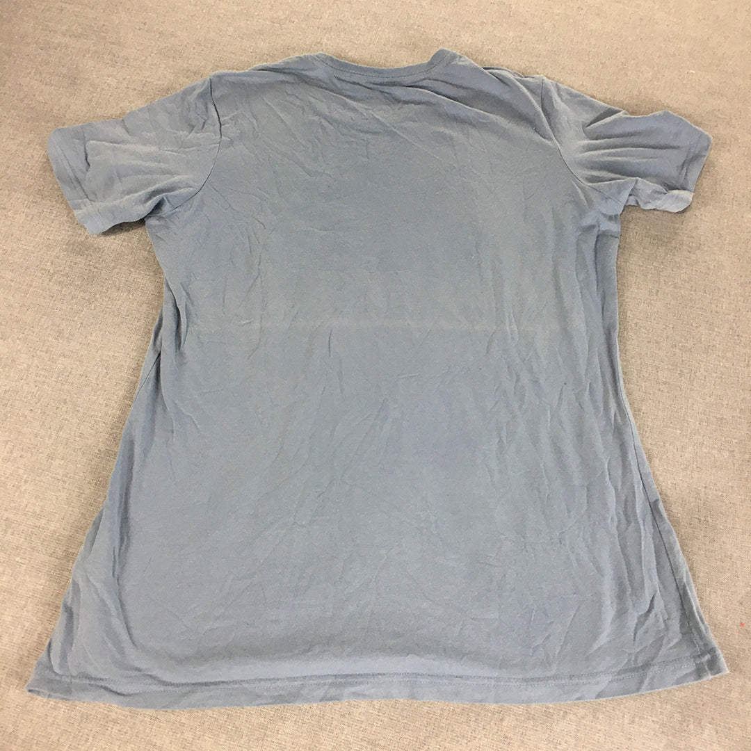 Kathmandu Womens T-Shirt Size 10 Blue  Short Sleeve Crew Neck Top