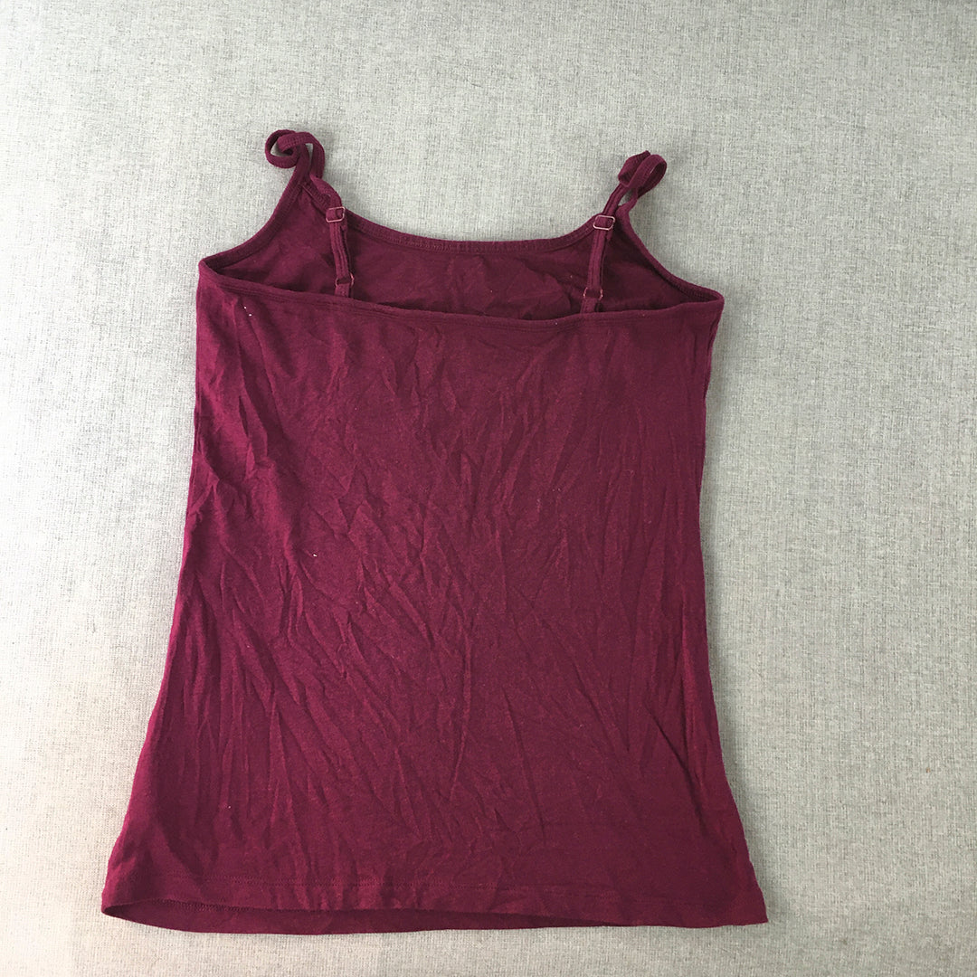 Old Navy Womens Cami Top Size M Purple Sleeveless Stretch Fabric