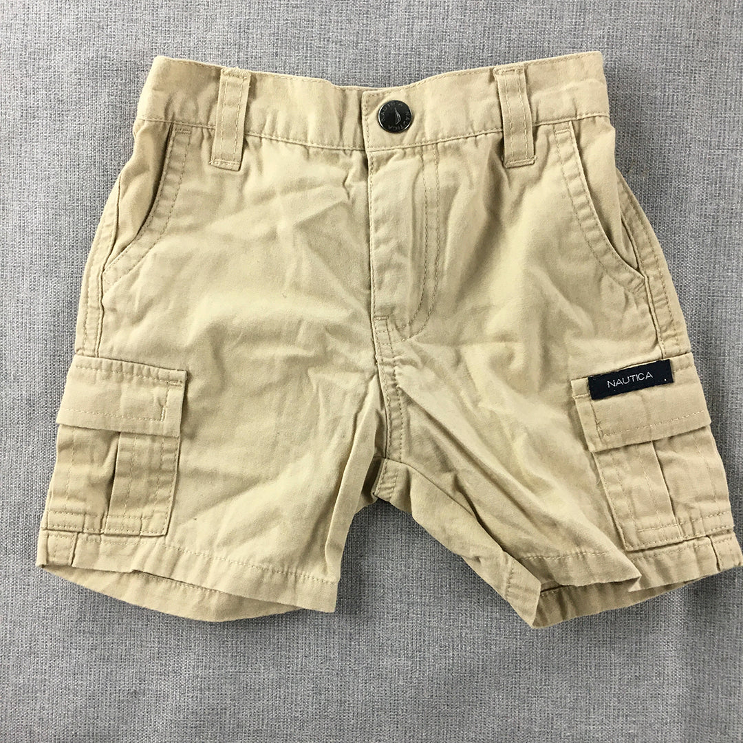 Nautica Baby Boys Shorts Size 6 - 12 Months Brown Cargo