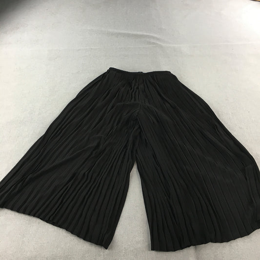 Keepsake Womens Pants Size S Black Wide-Leg Pleated Palazzo