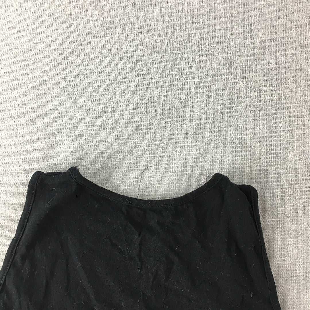 Kookai Womens Tank Top Size 1 Black Sleeveless Shirt