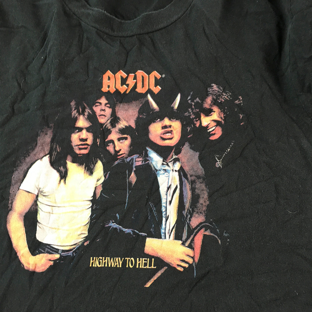 ACDC Mens T-Shirt Size XL Black Short Sleeve Licensed Rock Band Tee