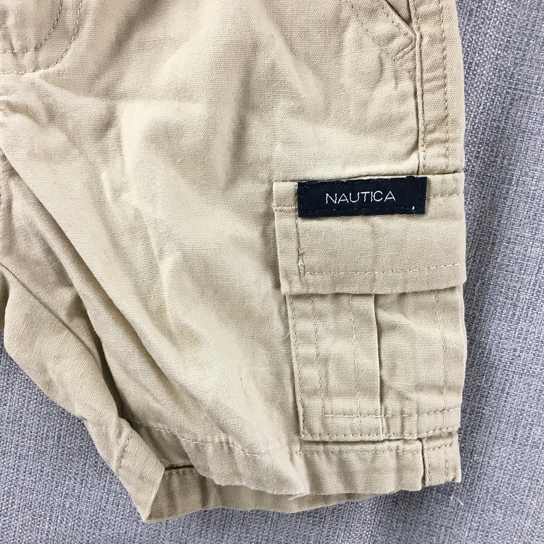 Nautica Baby Boys Shorts Size 6 - 12 Months Brown Cargo