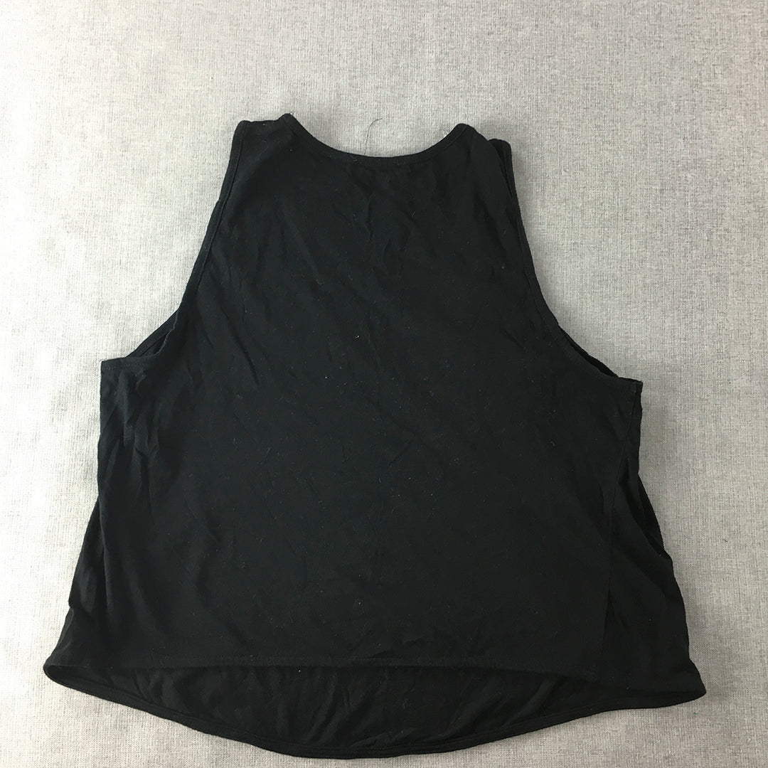 Kookai Womens Tank Top Size 1 Black Sleeveless Shirt