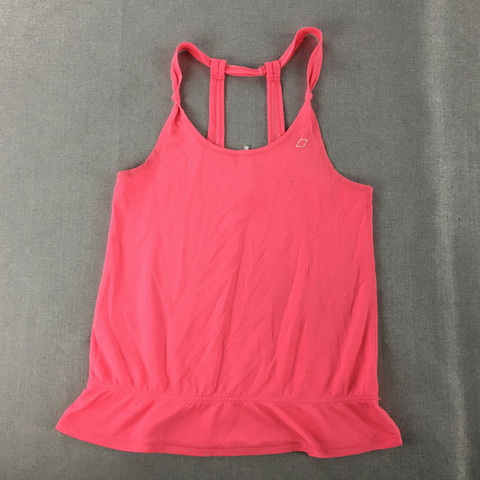 Lorna Jane Womens Tank Top Size M Hot Pink Sleeveless Singlet Shirt