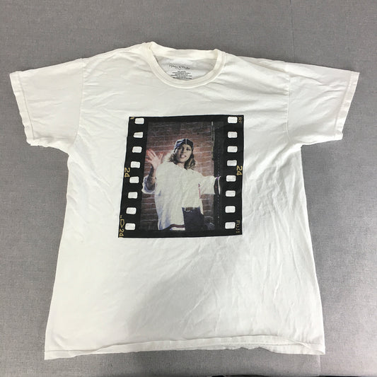 Mary J Blige T-Shirt Adult Size L White Short Sleeve Rap Tee