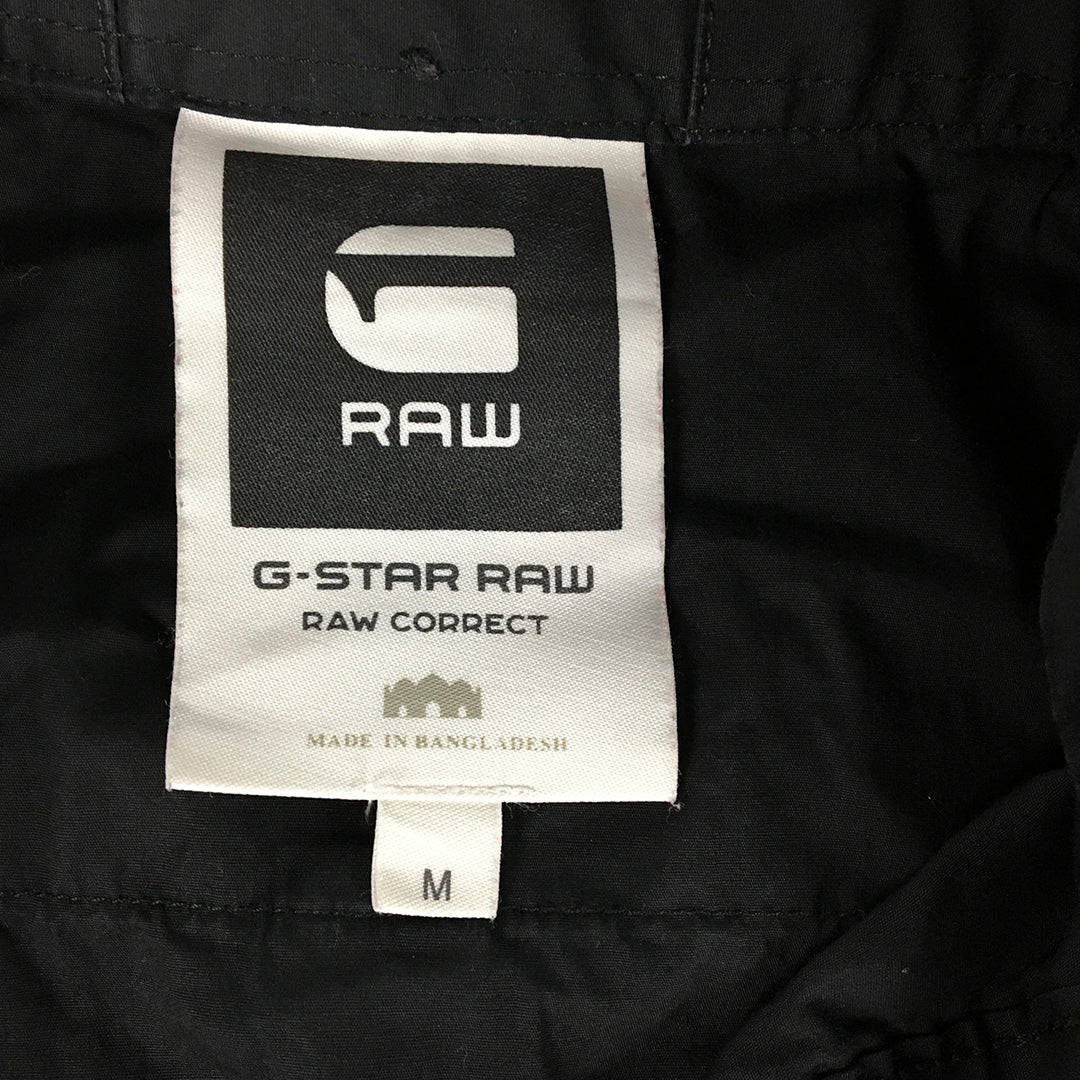 G-Star Raw Correct Line Mens Shirt Size M Slim Fit Black Button-Up Long Sleeve