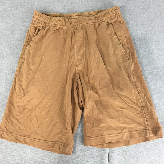 Uniqlo Mens Shorts Size XS Brown Elastic Waist Pockets