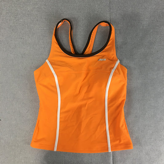 Arena Womens Top Size 36 EU (Small) Orange Sleeveless Athletic Stretch Fabric