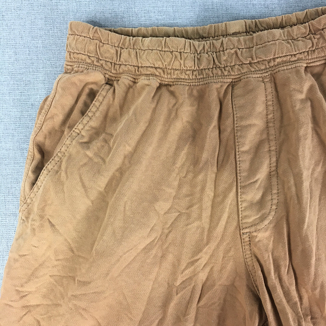 Uniqlo Mens Shorts Size XS Brown Elastic Waist Pockets