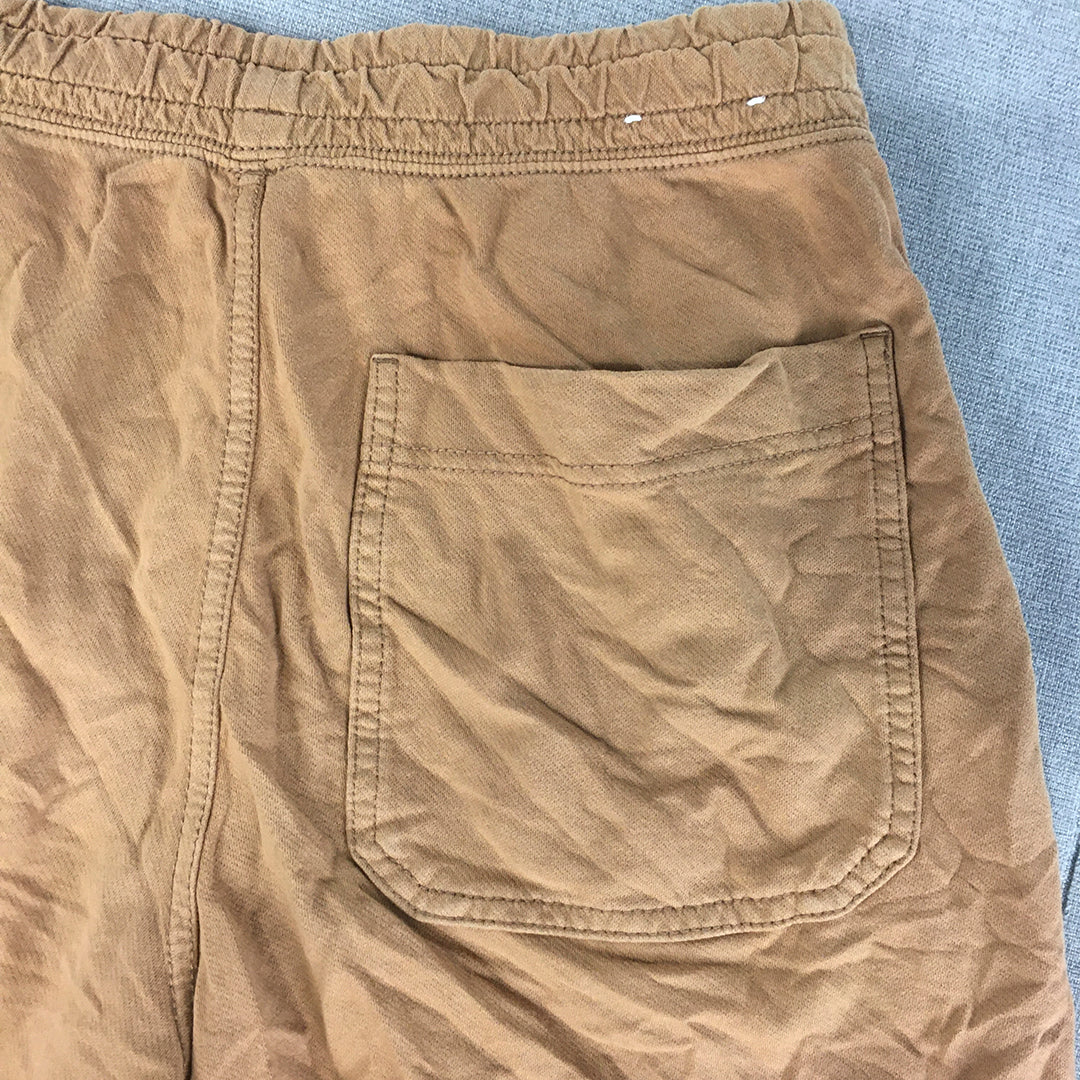 Uniqlo Mens Shorts Size XS Brown Elastic Waist Pockets