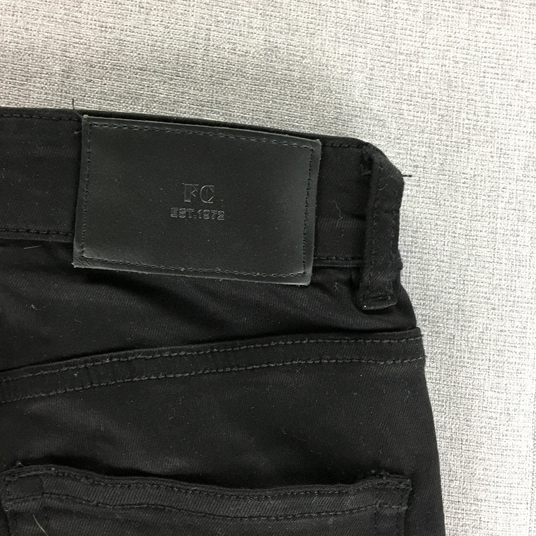 French Connection Womens Skinny Jeans Size 8 Black Stretch Denim