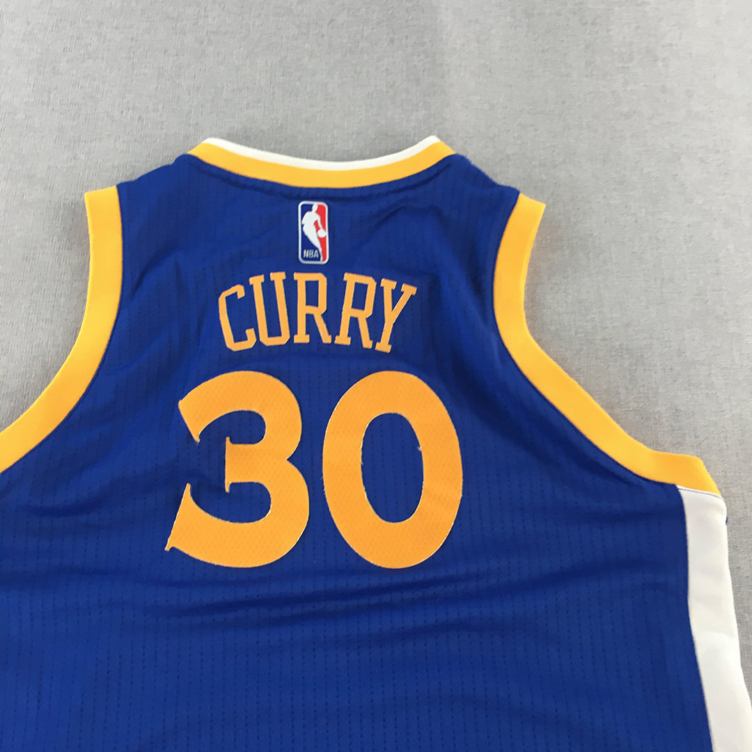 Stephen Curry Golden State Warriors Mens Basketball Jersey Size L NBA Adidas