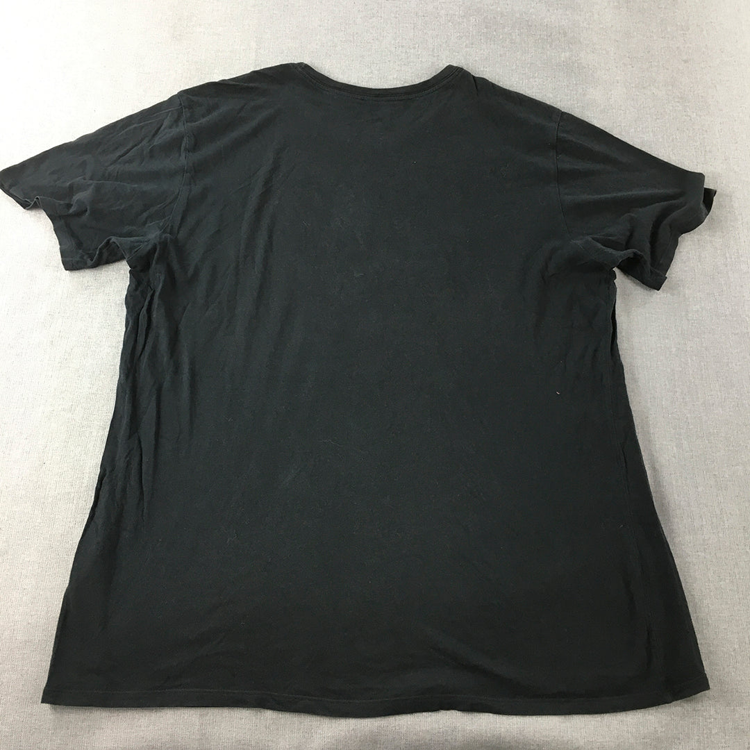 Nike Mens T-Shirt Size XL Black Just Do It Short Sleeve Crew Neck Tee