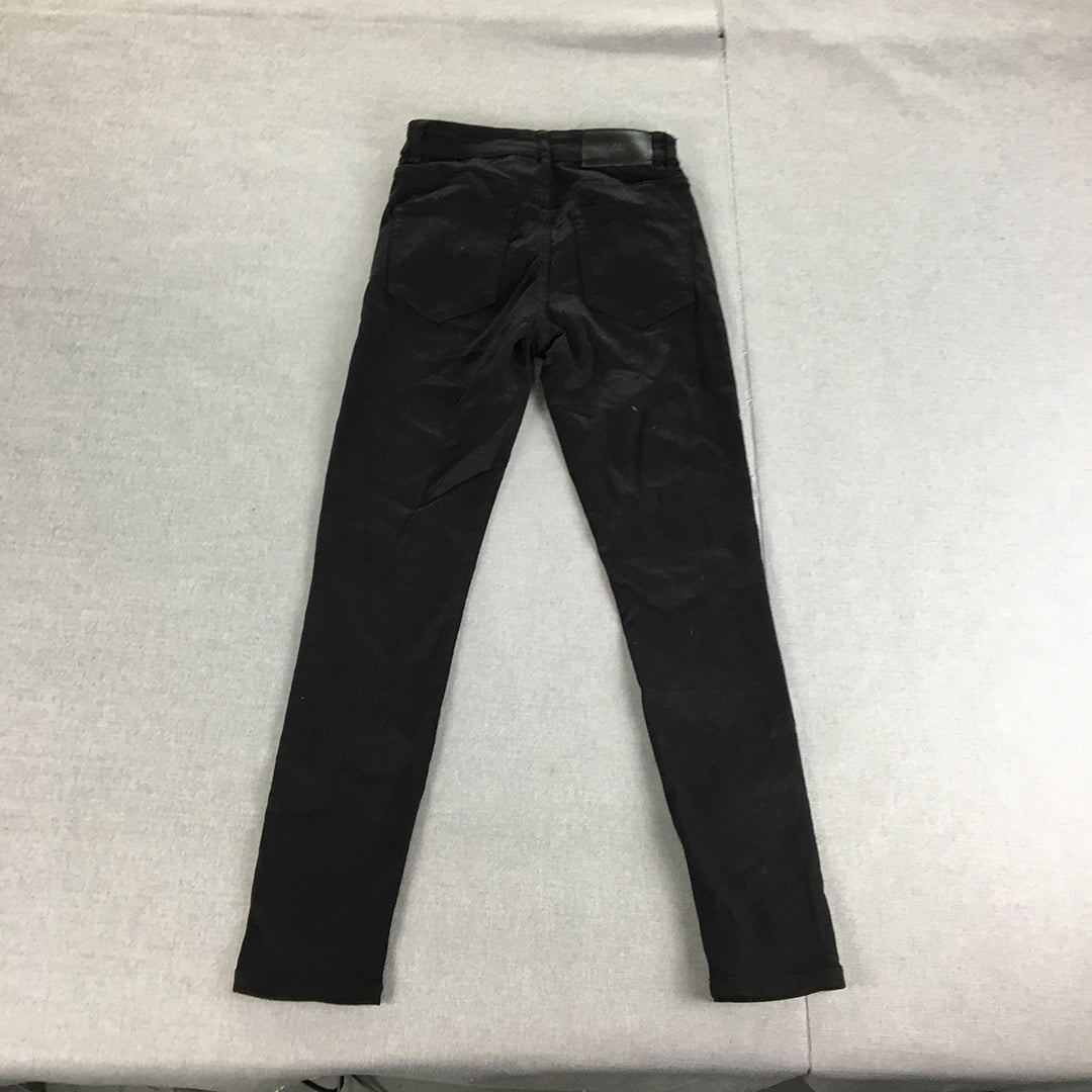 French Connection Womens Skinny Jeans Size 8 Black Stretch Denim