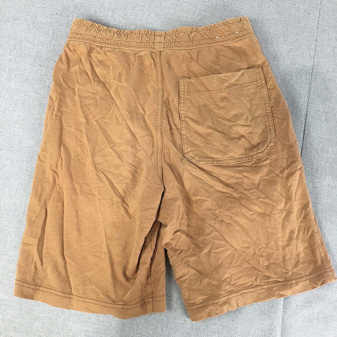 Uniqlo Mens Shorts Size XS Brown Elastic Waist Pockets