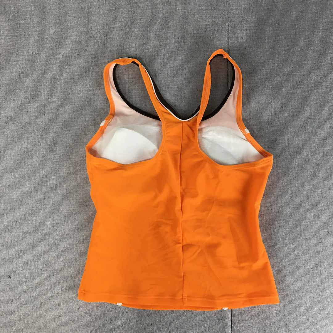 Arena Womens Top Size 36 EU (Small) Orange Sleeveless Athletic Stretch Fabric